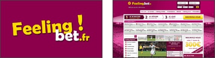 Logo et aperçu du site Feelingbet