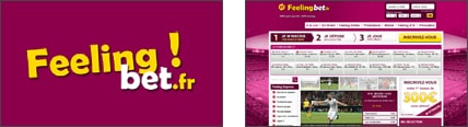 Logo et apperçu du site Feelingbet