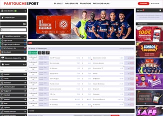 Aperçu du site Partouche Sport